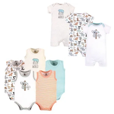 Hudson Baby Cotton Bodysuits And Rompers, 8-piece In Multi