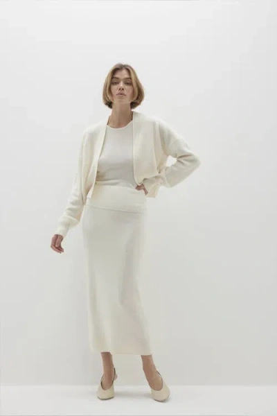 Naked Cashmere Madeline Cropped Cardigan In Sand