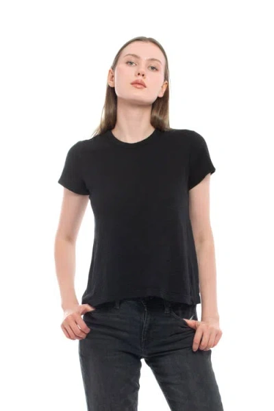 Wilt Clothing Baby Fit Shrunken Crew Short Sleeve Tee In Black