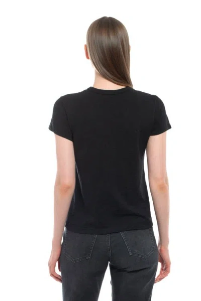 Wilt Clothing Baby Fit Shrunken Crew Short Sleeve Tee In Black