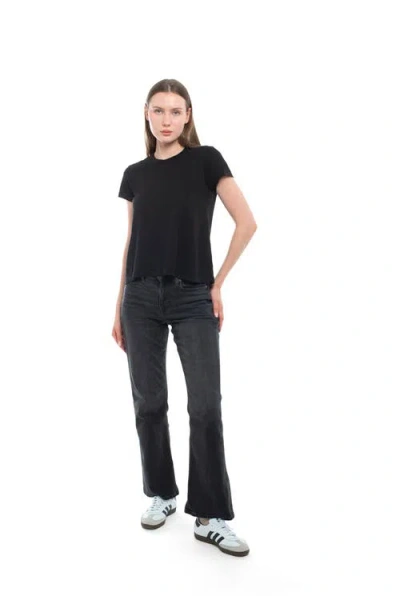 Wilt Clothing Baby Fit Shrunken Crew Short Sleeve Tee In Black