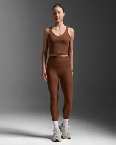 2xu Fluid Hi-rise Tights In Brown