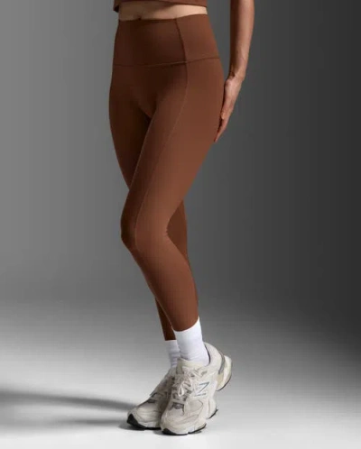 2xu Fluid Hi-rise Tights In Brown
