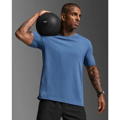 2xu Motion Cotton Flex Tee In Blue