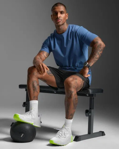 2xu Motion Cotton Flex Tee In Blue