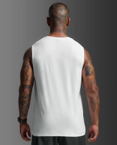 2xu Mens Signature Tank In White