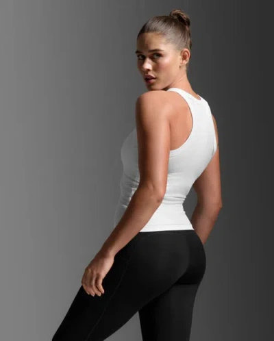 2xu Fluid Modal Rib Tank In Animal Print