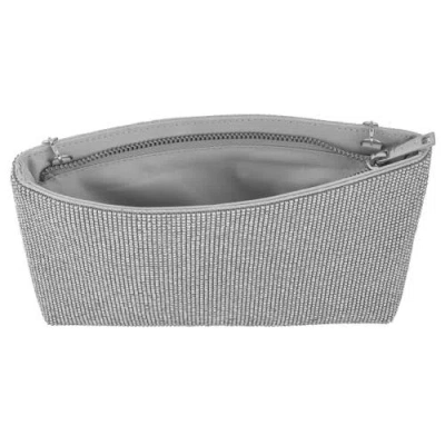 Whiting & Davis Lainey Crystal Clutch In Silver