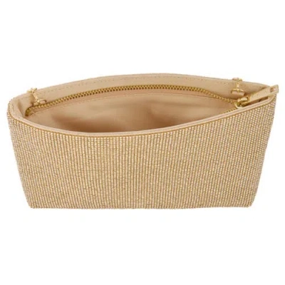 Whiting & Davis Lainey Crystal Clutch In Gold