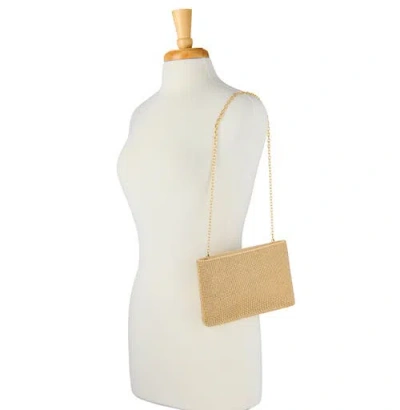 Whiting & Davis Lainey Crystal Clutch In Gold