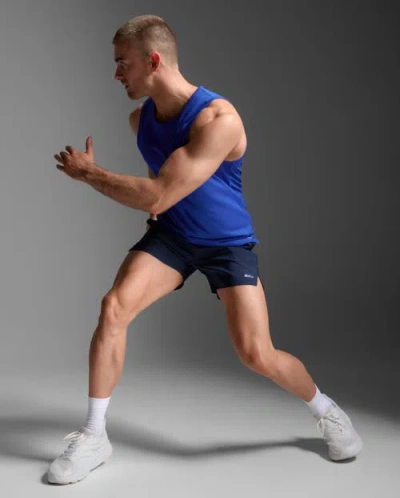 2xu Aero Tank In Blue