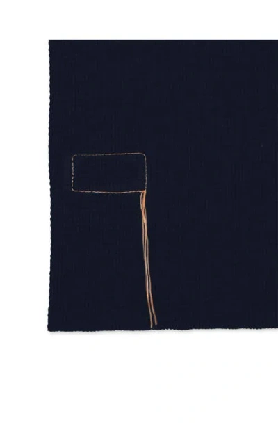 Fortela Missourim Waffle Jersey Short Sleeve Polo In Blue