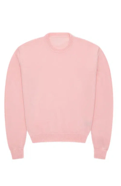 Fortela Rover Cotton Crewneck Sweater In Pink