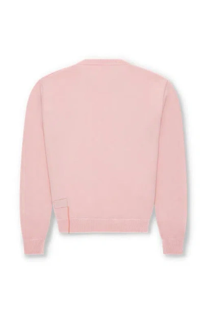 Fortela Rover Cotton Crewneck Sweater In Pink