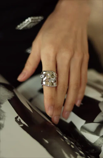 Retro Chic Droplets Ring