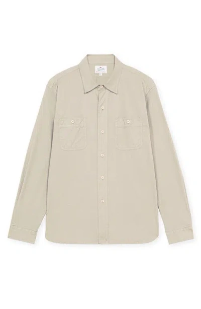Fortela Workt Cotton Shirt In Neutral