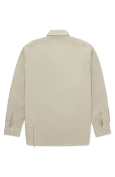 Fortela Workt Cotton Shirt In Neutral
