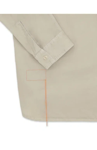 Fortela Workt Cotton Shirt In Neutral