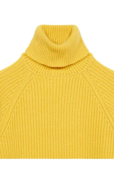 Fortela Oslo Merino Wool High Neck Sweater In Yellow