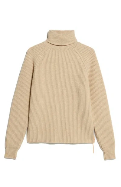 Fortela Oslo Merino Wool High Neck Sweater In Neutral