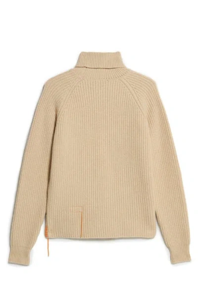 Fortela Oslo Merino Wool High Neck Sweater In Neutral