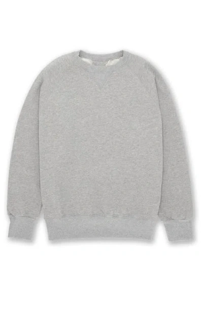 Fortela Harvard Fleece Jersey Raglan Sleeve Sweatshirt In Gray