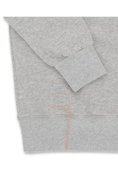 Fortela Harvard Fleece Jersey Raglan Sleeve Sweatshirt In Gray