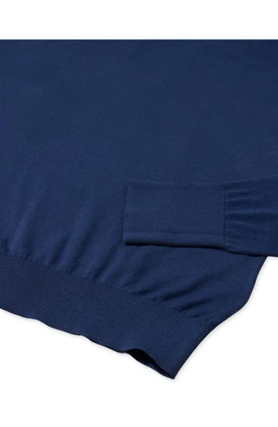 Fortela Finchley Cotton Knit Polo In Blue