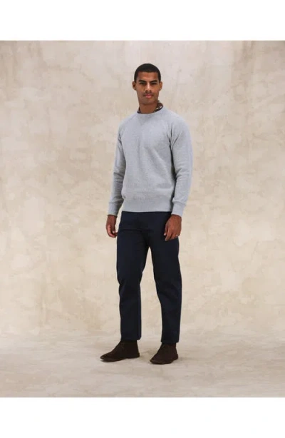 Fortela Harvard Fleece Jersey Raglan Sleeve Sweatshirt In Gray