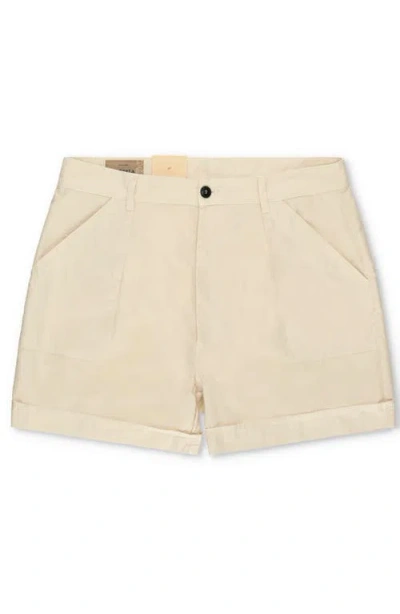 Fortela Haute Twill Cotton Shorts In Brown