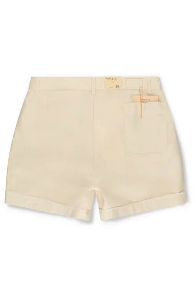 Fortela Haute Twill Cotton Shorts In Brown
