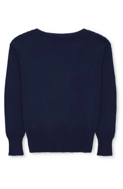 Fortela Noah Cotton Crewneck Sweater In Blue