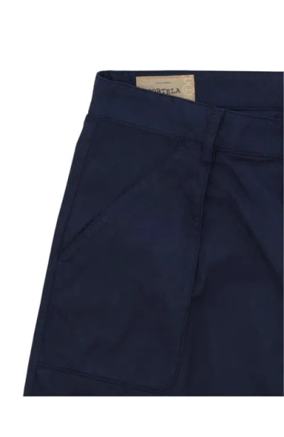 Fortela Haute Twill Cotton Shorts In Blue