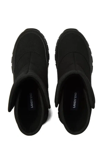 Lands' End Kids Expedition Waterproof Puffer Snow Boots In Black