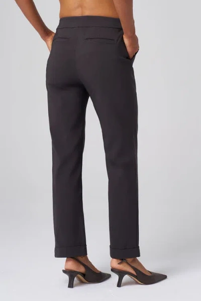 Franne Golde All-season Cuffed Tapered Pant In Black