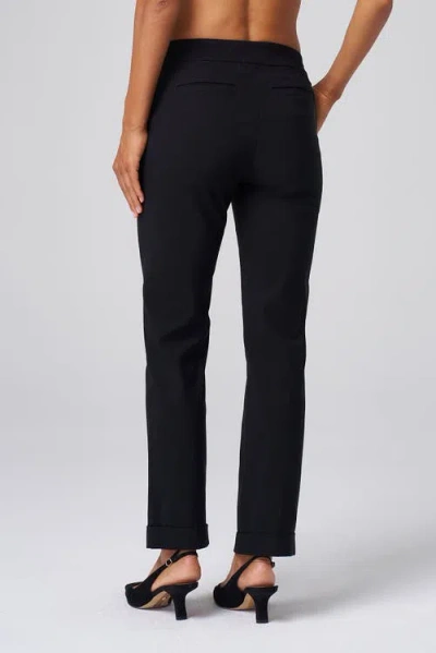 Franne Golde All-season Cuffed Tapered Pant In Black