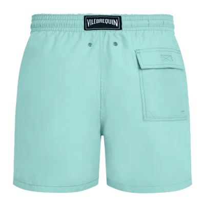 Vilebrequin Solid Swim Trunks In Blue