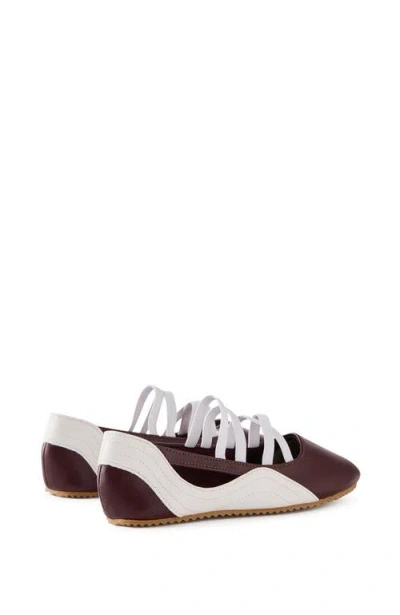 Cotton On Kids Kid's Spencer Sporty Flats In Burgundy