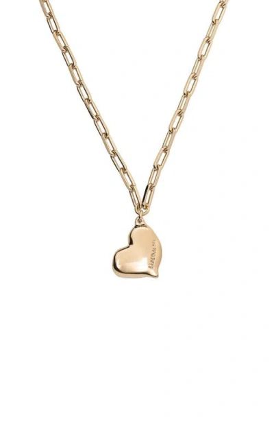 Unode50 Medium Heart Link Necklace In Gold
