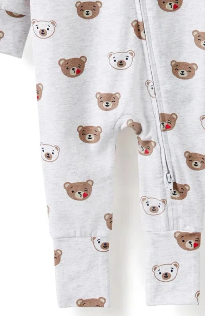 Cotton On Kids The Billie Long Sleeve Zip Romper In Neutral