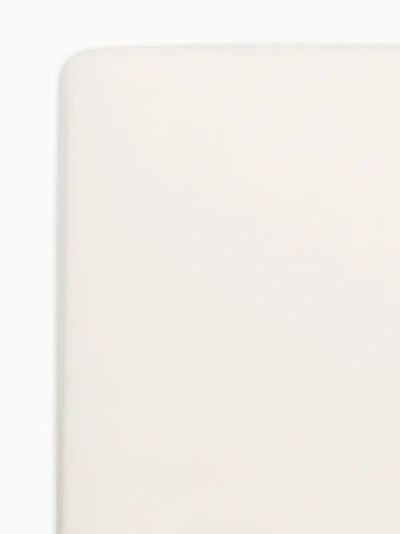 Colored Organics Organic Poplin Fitted Crib Sheet In White