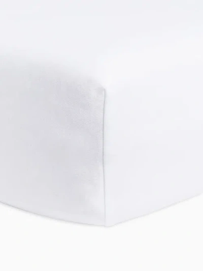 Colored Organics Organic Poplin Fitted Crib Sheet In White