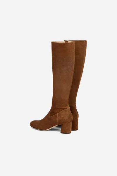 Agl Attilio Giusti Leombruni Agl Lorette Water Resistant Velour Boot With Heel In Animal Print