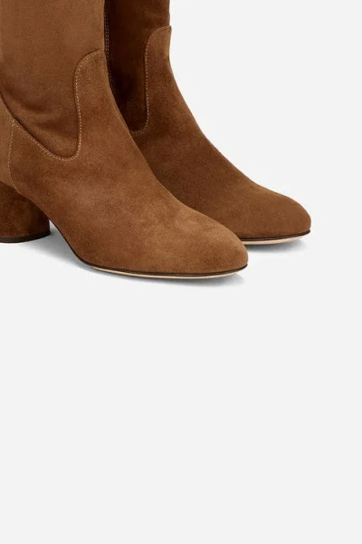 Agl Attilio Giusti Leombruni Agl Lorette Water Resistant Velour Boot With Heel In Animal Print