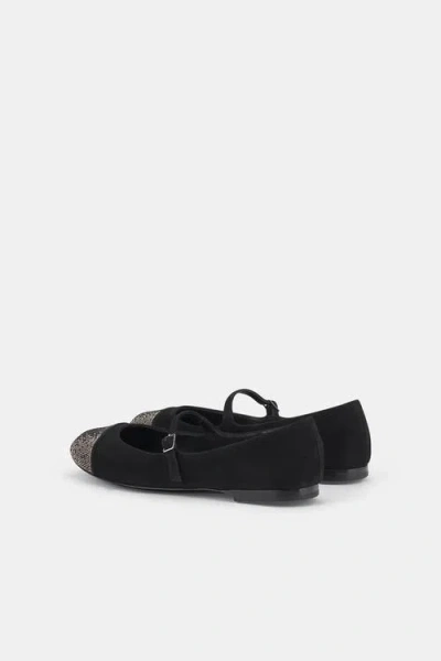 Agl Attilio Giusti Leombruni Agl Milly Strass Sparkling Cap Toe Ballet Flat In Multi