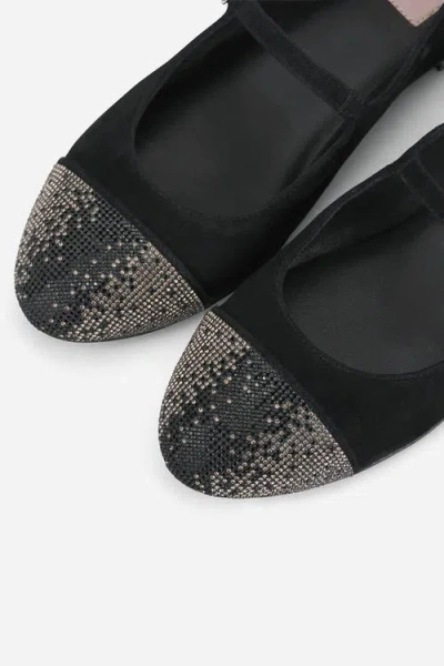 Agl Attilio Giusti Leombruni Agl Milly Strass Sparkling Cap Toe Ballet Flat In Multi