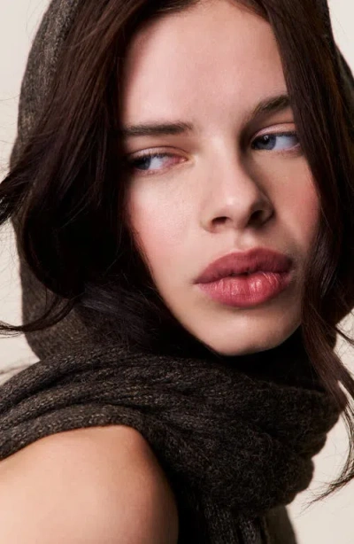 Guizio Hooded Knit Dress In Black