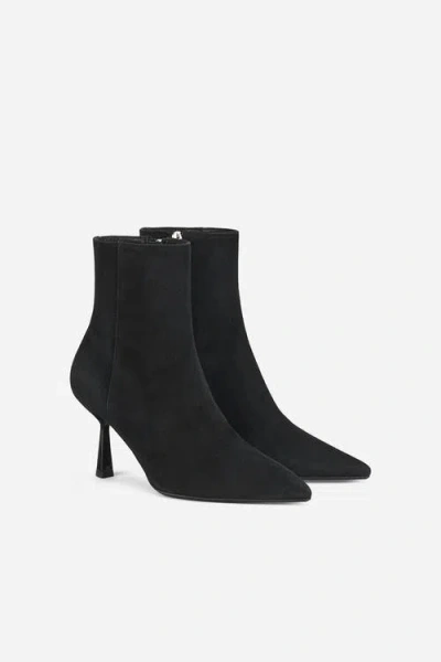 Agl Attilio Giusti Leombruni Agl Alla Bootie Heeled Ankle Boot In Black