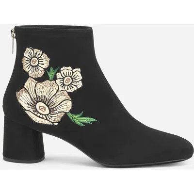 Agl Attilio Giusti Leombruni Obu Agl X Observed By Us Heeled Velour Bootie In Black