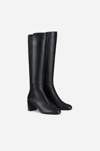 Agl Attilio Giusti Leombruni Agl Lynn High Heeled Nappa Boot In Black
